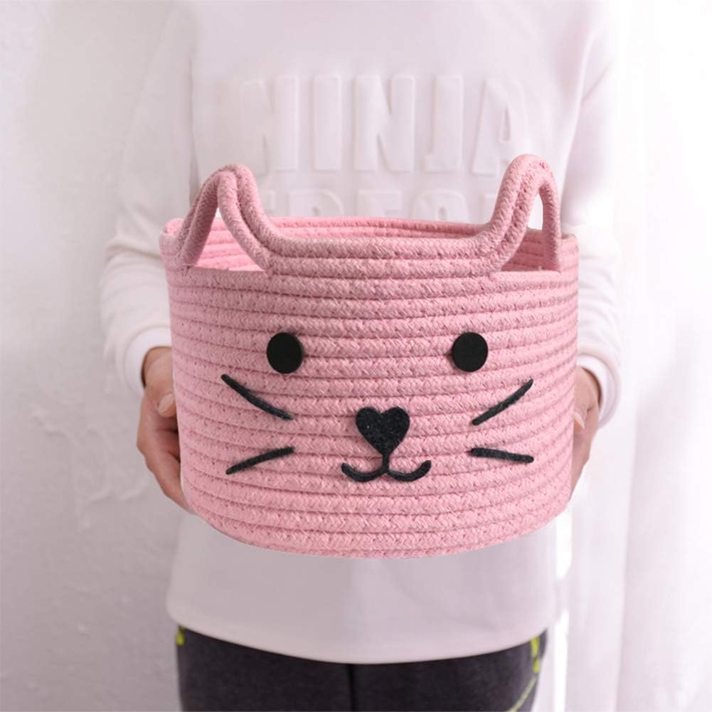 Paniers de Rangement - CottonStorageBaskets™ - Rose - Bien chez soi