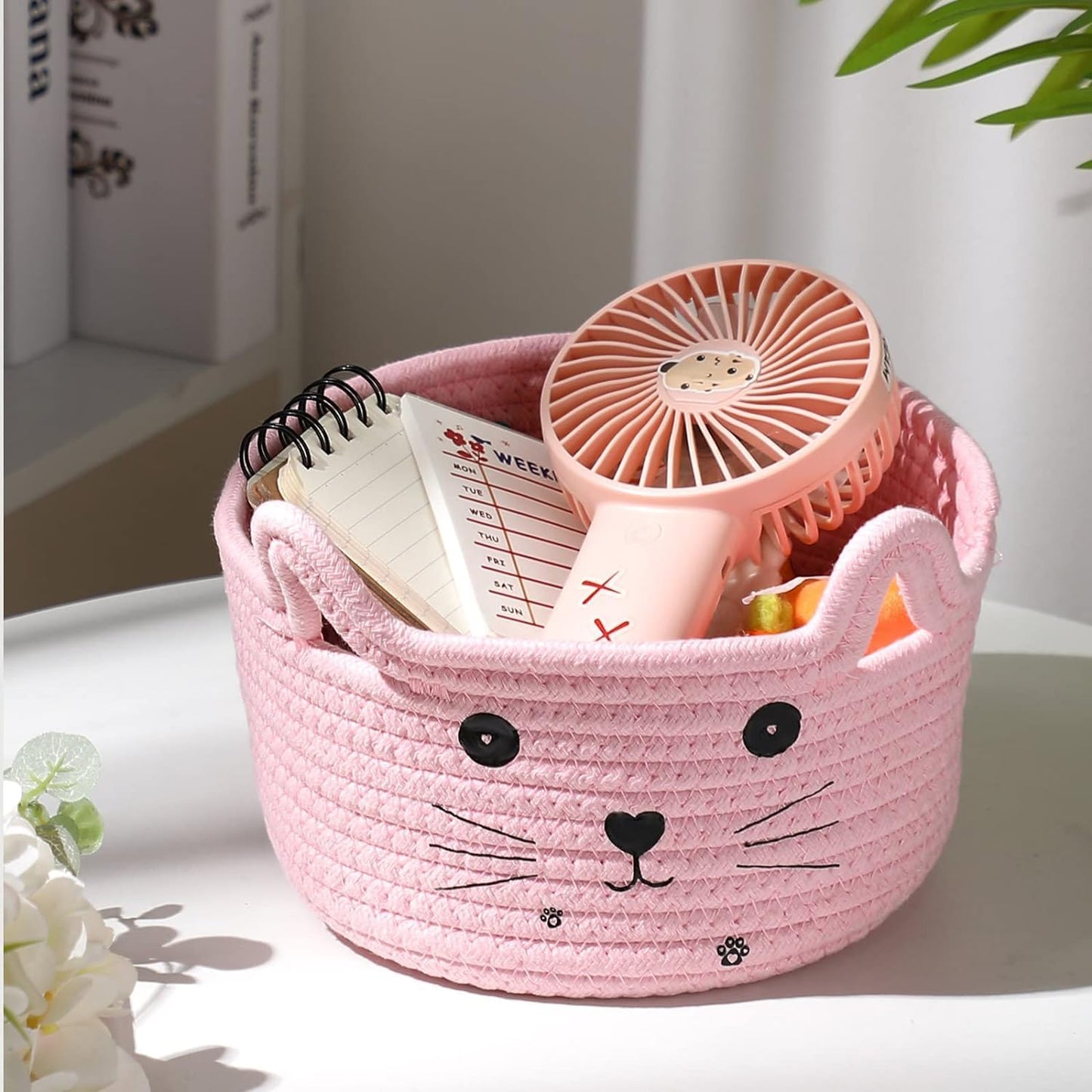 Paniers de Rangement - CottonStorageBaskets™ - Rose - Bien chez soi
