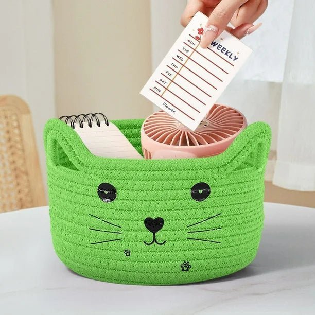 Paniers de Rangement - CottonStorageBaskets™ - Vert - Bien chez soi