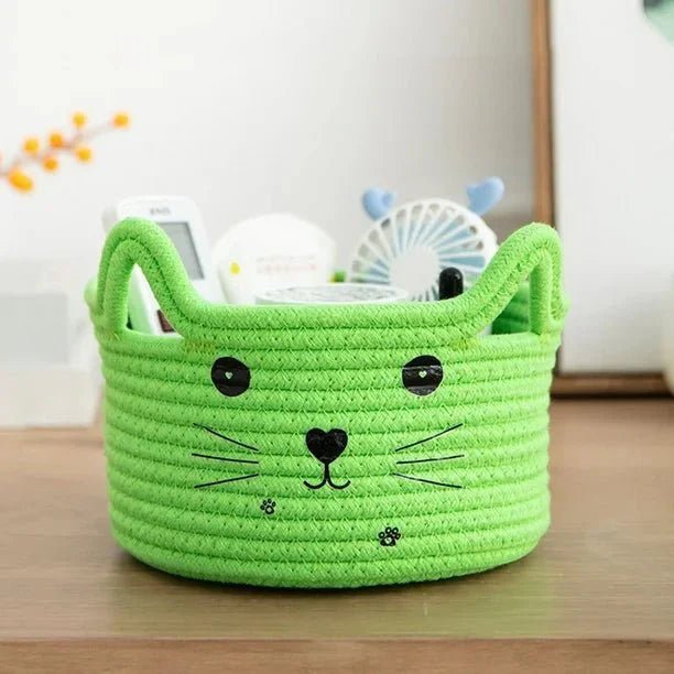 Paniers de Rangement - CottonStorageBaskets™ - Vert - Bien chez soi