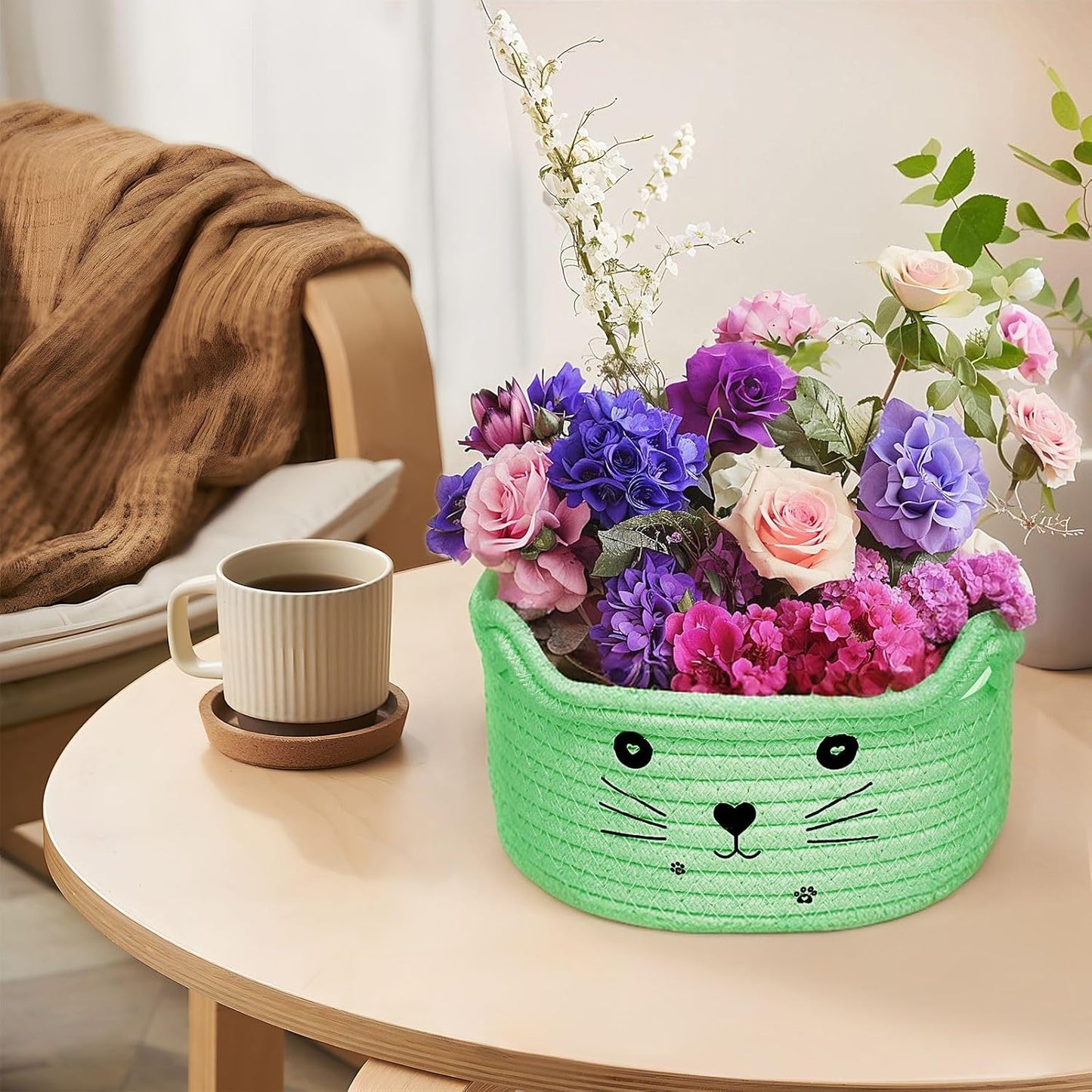Paniers de Rangement - CottonStorageBaskets™ - Vert - Bien chez soi