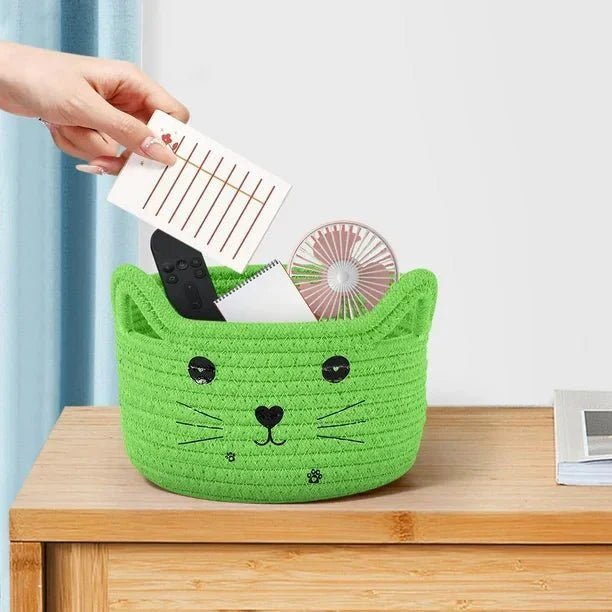 Paniers de Rangement - CottonStorageBaskets™ - Vert - Bien chez soi