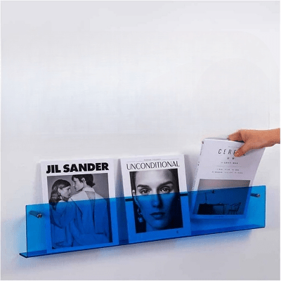 Porte revue mural - ModernStorageRack™ - Bleu - Bien chez soi