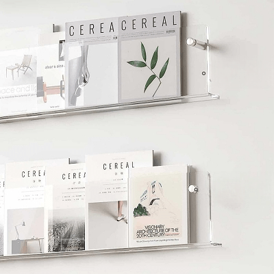 Porte revue mural - ModernStorageRack™ - Transparent - Bien chez soi