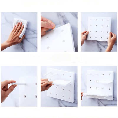 Rangement Mural - WallGrid™ - Blanc - Bien chez soi