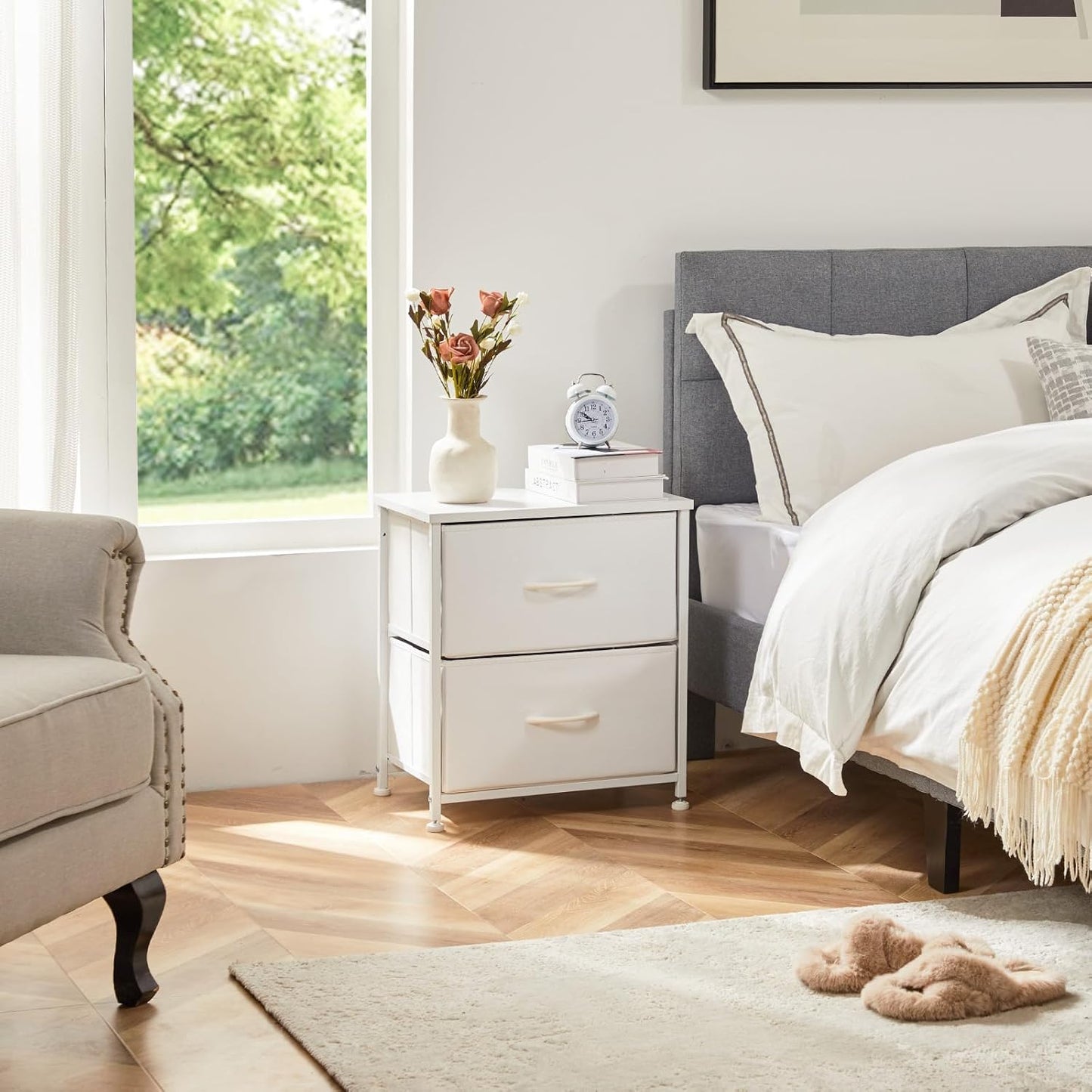 Table de Chevet - JHKCab™ - Blanc - Bien chez soi