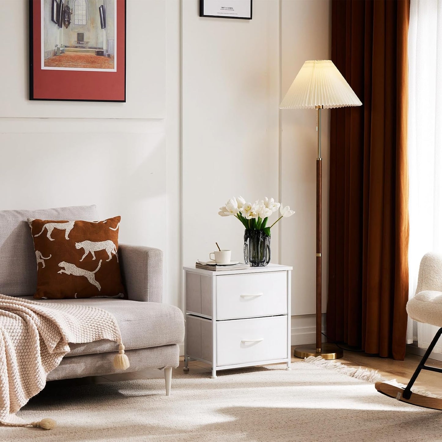 Table de Chevet - JHKCab™ - Blanc - Bien chez soi