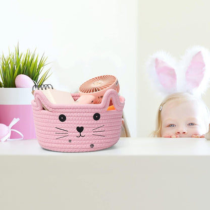 Paniers de Rangement - CottonStorageBaskets™ - Rose - Bien chez soi