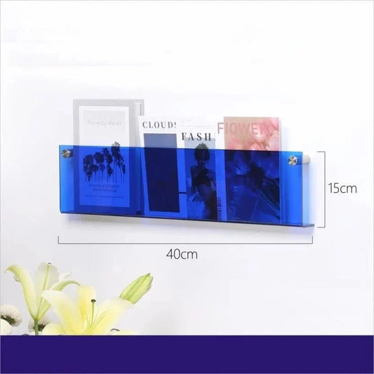 Porte revue mural - ModernStorageRack™ - Bleu - Bien chez soi