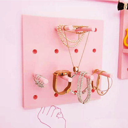 Rangement Mural - WallGrid™ - Rose - Bien chez soi