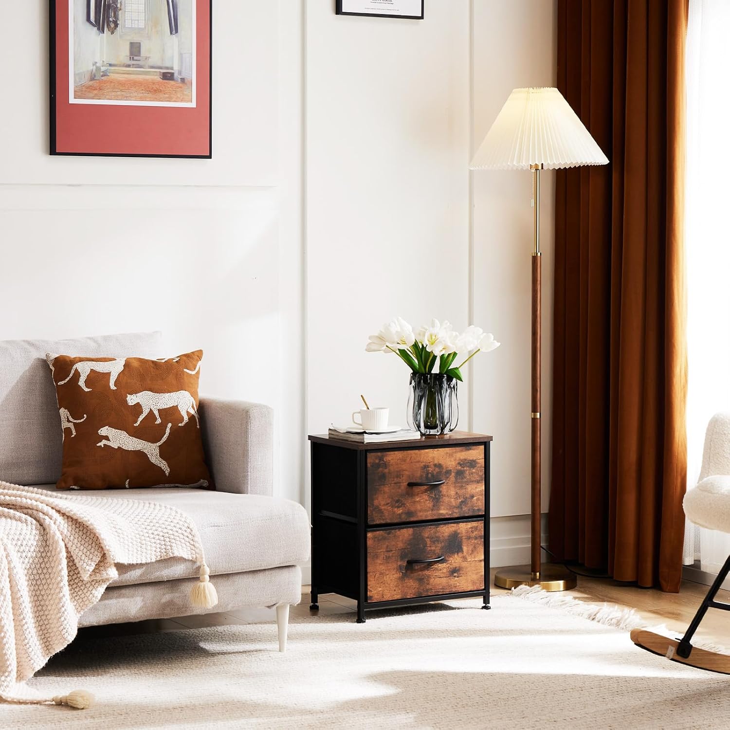 Table de Chevet - JHKCab™ - Brun - Bien chez soi
