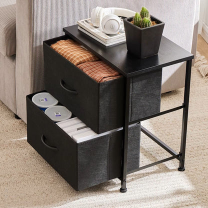 Table de Chevet - JHKCab™ - Noir - Bien chez soi